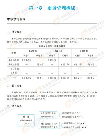 財務(wù)管理的主要內(nèi)容 2023年注會財管重要考點